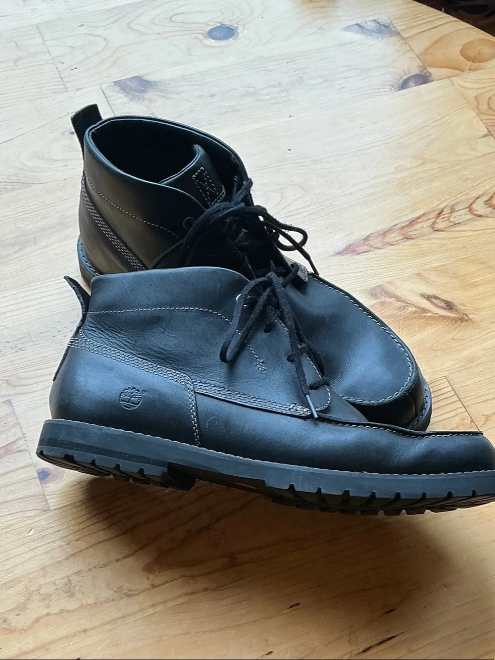 Timberland Men's Black Leather Chukka Boots Size 13W